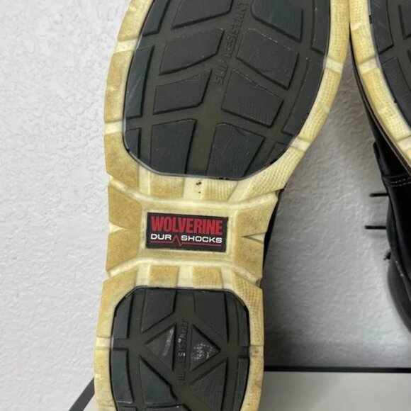 Wolverine I-90 DuraShocks Black Leather 6" Work Boot WP W200147 Men's Size 13 M - Picture 13 of 14